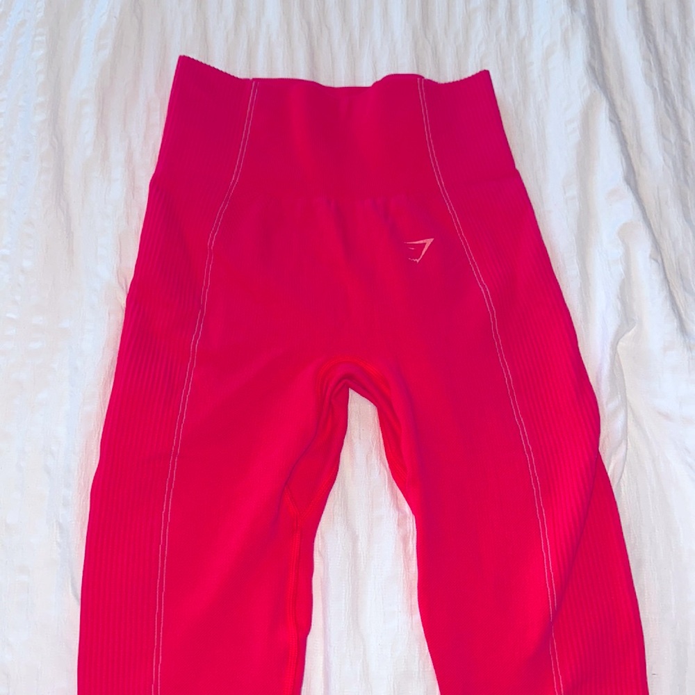 GYMSHARK ultra seamless hot pink leggings